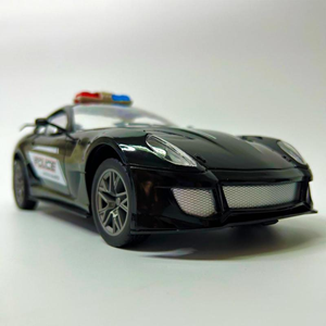 ماشین کنترلی شارژی پلیس مشکی مقیاس 1:16 Remote Control RC Police Car UD2502A_اسباب بازی